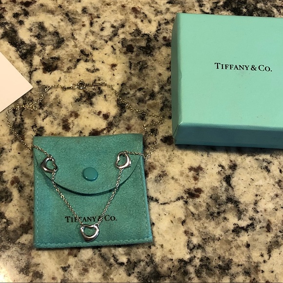 Tiffany & Co. Jewelry - Tiffany Elsa Peretti Open Heart 3 heart necklace